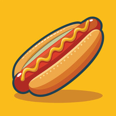 hot dog vector