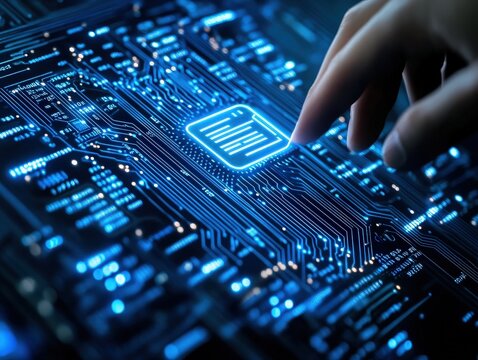 Geometric algorithmic art on dark background