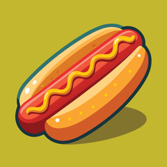hot dog vector