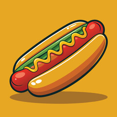hot dog vector