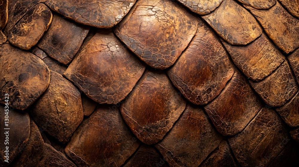 Poster detailed brown scales pattern close-up texture design background material