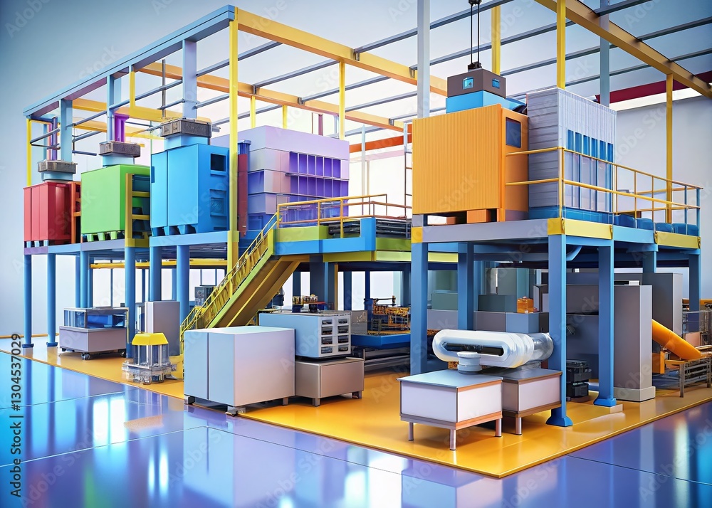 Poster efficient modular factory: portable structures & flexible assembly units for optimized production