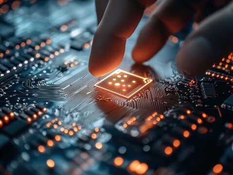 Digital concept created by algorithmic art