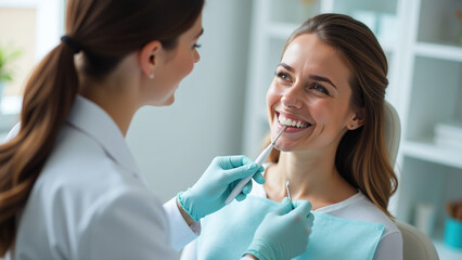 woman visits local dental clinic routine checkups maintenance services every six