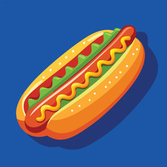 hot dog vector