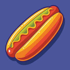 hot dog vector