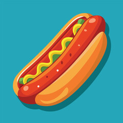 hot dog vector