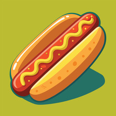 hot dog vector