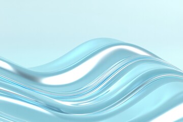 Translucent waves create calming ambiance, reflecting light beau