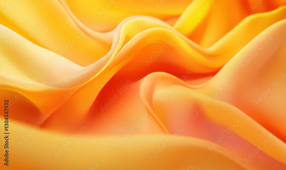 Aufkleber abstract minimalist image of vibrant orange and yellow tones blending softly across a textured canva