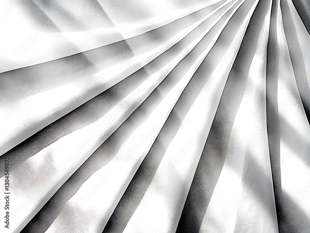 Aufkleber abstract white fabric background with soft folds and subtle shadows