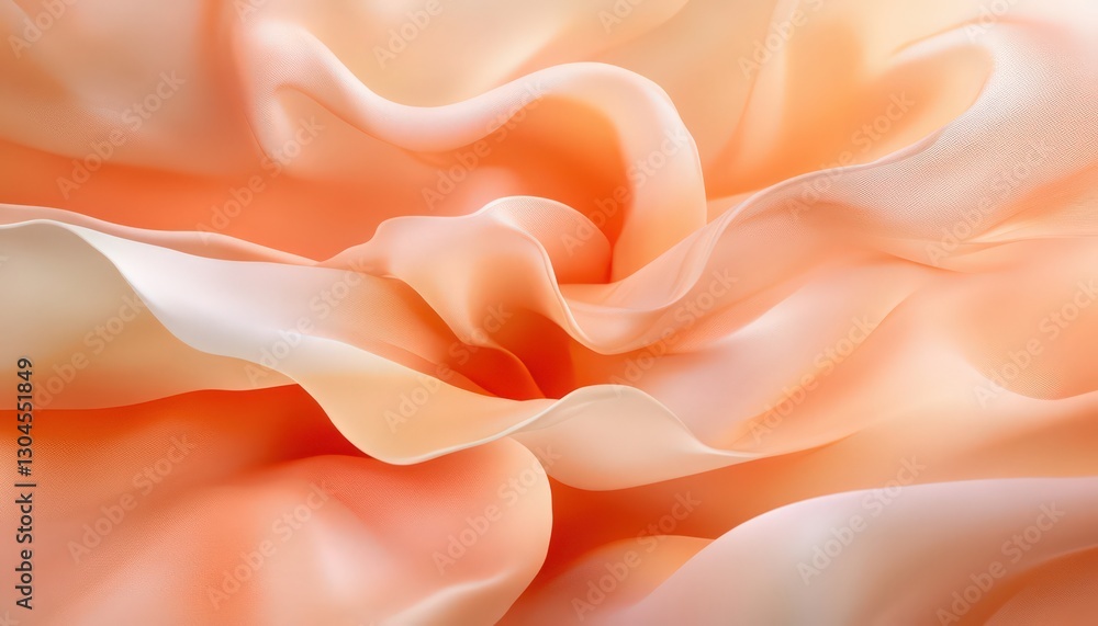 Poster soft peach and cream fabric drape with subtle texture