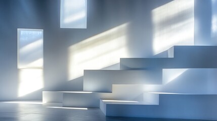 Light and Shadow Play in a Minimalist Interior