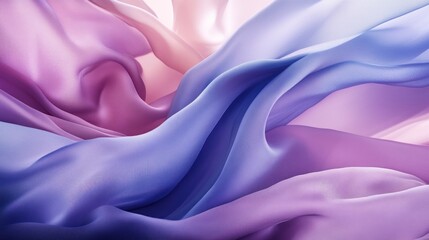 Fototapeta premium Abstract Drapery of Lavender and Periwinkle Silk Fabric
