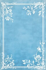 Abstract lace borders flower accents background poster template