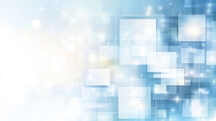 Abstract Digital Design: A luminous digital design featuring an array of geometric shapes, interconnected, in a sleek, modern style.