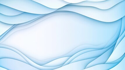 Obraz premium Abstract Blue Waves: An elegant and modern abstract design features gentle, flowing blue waves, creating a sense of movement and depth, perfect for various design applications.