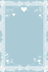 Abstract lace borders flower accents background poster template