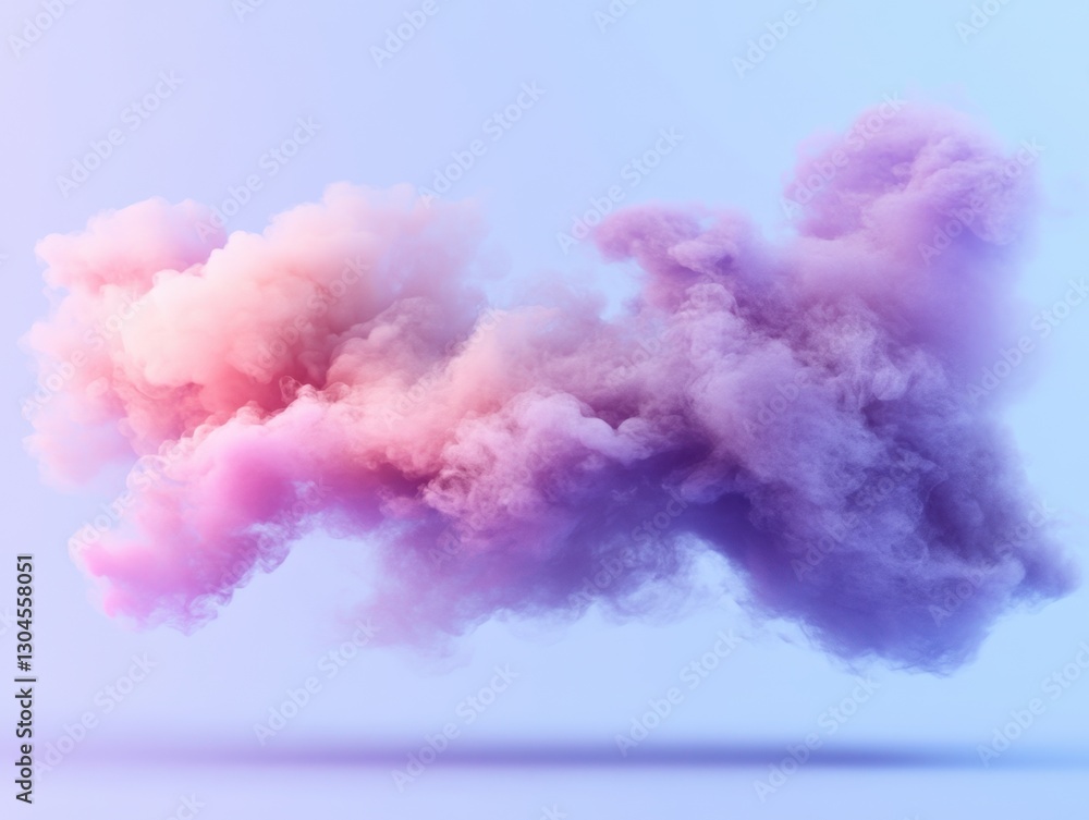 Poster ethereal cloud formation in pastel hues against a serene backdrop creating a dreamy and tranquil atm