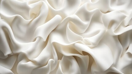 Obraz premium Seamless White Wave Texture Background Monochromatic Minimalist Design, Ideal for Modern Projects