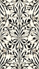 A repeating ornamental pattern with stylized floral and foliage designs