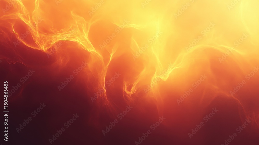 Poster abstract fiery background with dynamic orange and yellow hues creating a nebula like effect for digi