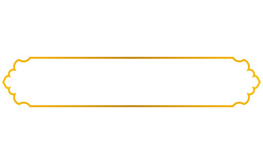 Aesthetic gold title frame