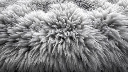 Closeup of soft gray furry texture