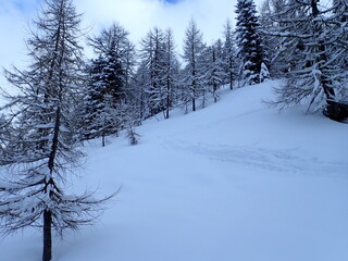 skitouring destination rauris valley in winter