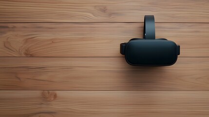 Virtual reality experience equipment home setup technology product indoor environment top-down view innovation exploration