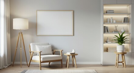 Fototapeta premium Modern Minimalist Reading Nook
