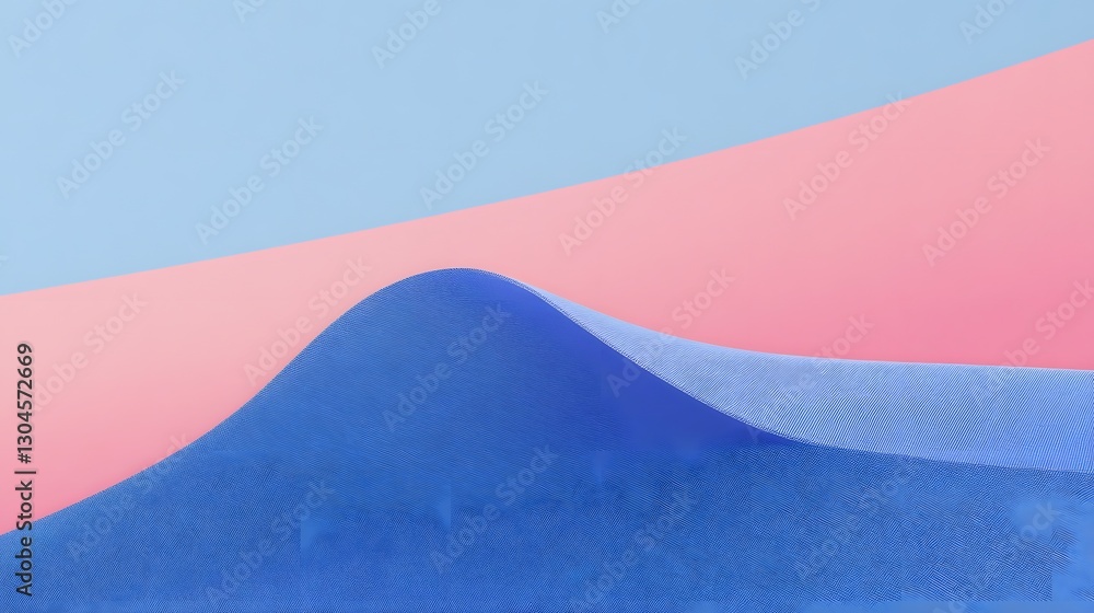 Poster abstract background composed of three layered sheets of colorful paper