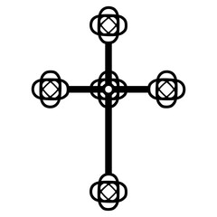 Obraz premium antique cross vector