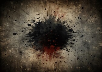 Grunge Urban Texture: Distressed Black Background with Minimalist Design