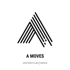 The initial A is seen moving