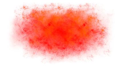 Abstract watercolor red paint stains, fog and realistic clouds and smoke, png file.