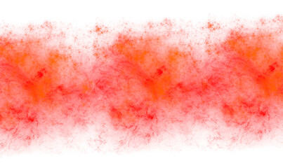 Abstract watercolor red paint stains, fog and realistic clouds and smoke, png file.