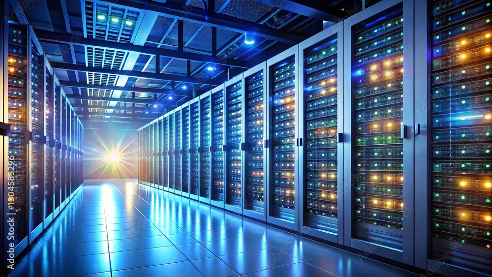 Poster high availability & load balancing: server cluster ensuring system uptime