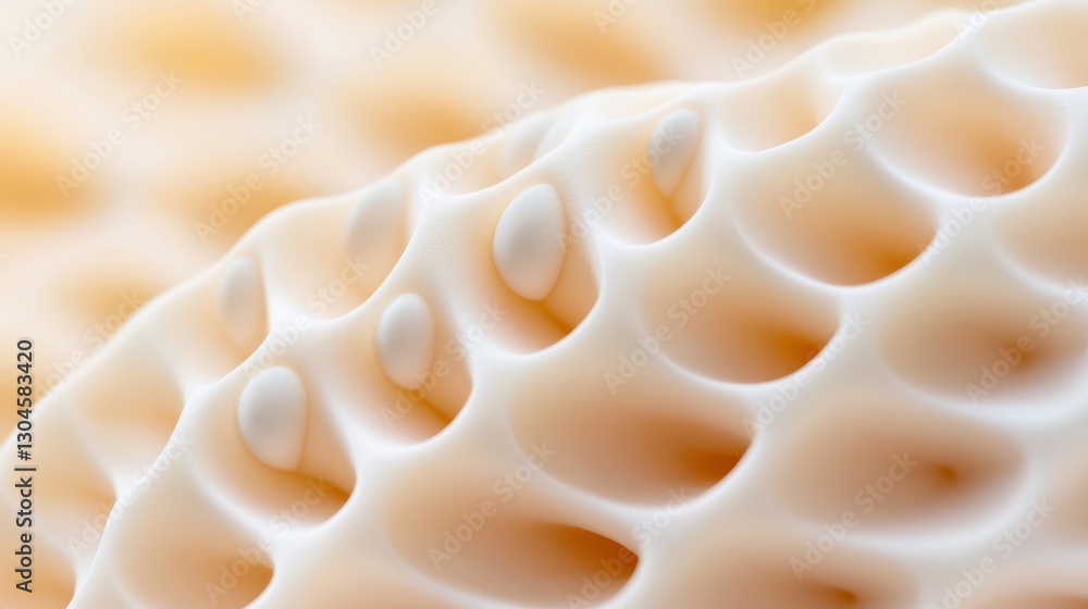 Aufkleber a close-up of coral texture, showcasing intricate patterns and soft colors, emphasizing the unique b