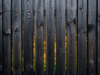 Obraz premium Clean studio shot: minimalist product photography backdrop featuring a simple black fence.