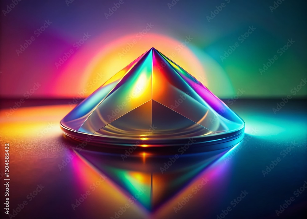 Poster holographic gradient backgrounds: abstract colorful depth of field stock photo