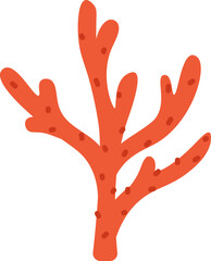 Fototapeta premium Cartoon Coral Plant