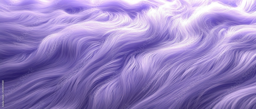 Poster abstract lavender fur texture background with soft flowing waves and delicate strands creating a ser