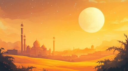 vector illustration of a mosque