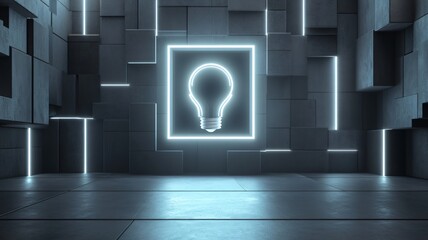 Modern Energy-Efficient LED Bulb for Sustainable Innovation and Business Ideas