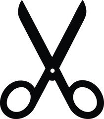 Scissors silhouette icon. Vector illustration