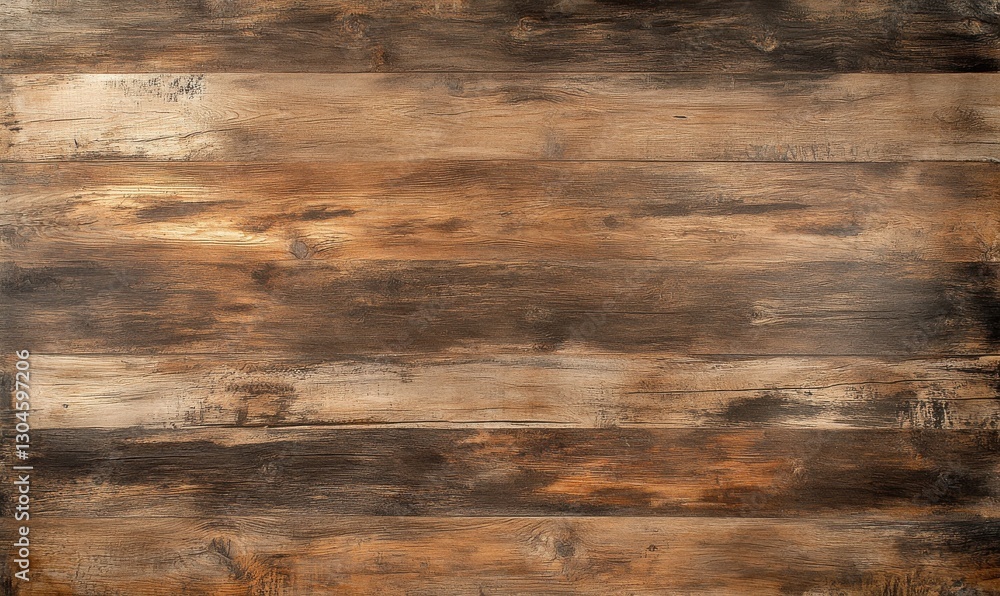 Poster wooden planks with varied textures create a rustic background atmosphere.