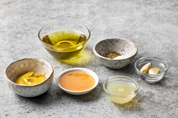various salad dressing ingredients