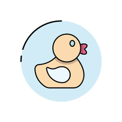 Rubber Duck Vector icon