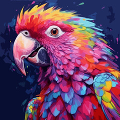 Fototapeta premium Colorful bird illustration